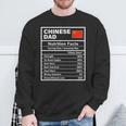 Chinese Dad Nutrition Facts Father's Day National Heritage Sweatshirt Gifts for Old Men