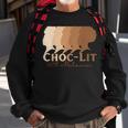 Choc-Lit 100 Melanin Black Pride History Bhm Ethnic Sweatshirt Gifts for Old Men