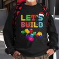 Christmas Let's Build Master Builder Block Brick Building Sweatshirt Gifts for Old Men