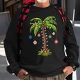 Christmas Palm Tree Light Hawaiian Tropical Xmas Sweatshirt Gifts for Old Men