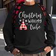 Christmas With My Tribe Family Pajamas Buffalo Plaid Sweatshirt Gifts for Old Men