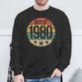 Circular Vintage Best Of 1980 44 Year Old 44Th Birthday Sweatshirt Gifts for Old Men