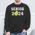 Class Of 2024 Softball Player Senior 2024 High School Grad Sweatshirt Gifts for Old Men
