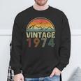 Classic 50Th Birthday Idea Vintage 1974 Sweatshirt Gifts for Old Men