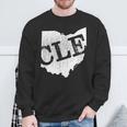 Cle Ohio Cleveland Sweatshirt Gifts for Old Men