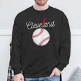 Cleveland Hometown Indian Tribe For Baseball Fans Sweatshirt Gifts for Old Men