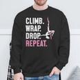 Climb Wrap Drop Repeat Aerial Yoga Aerialist Aerial Silks Sweatshirt Gifts for Old Men