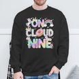 On Cloud Nine Unicorn Donut Birthday 9Th Birthday Sweatshirt Gifts for Old Men