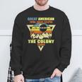 The Colony Texas Total Solar Eclipse 2024 Sweatshirt Gifts for Old Men