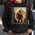Colorado Mountain Bigfoot Retro Vintage 80S Sasquatch Sweatshirt Gifts for Old Men