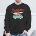 Colorado Vintage Hippie Van 60S Distressed Sweatshirt Gifts for Old Men