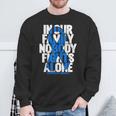Colorectal Cancer Support Family Blue Colon Cancer Awareness Sweatshirt Gifts for Old Men