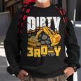 Construction 3Rd Birthday Boy Dirty 3Rd-Y Excavator Sweatshirt Gifts for Old Men