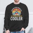 Construction Worker Dad Much Cooler Father Mens Sweatshirt Gifts for Old Men