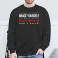 Cool Braces Smile Face Happy Dentist Sweatshirt Gifts for Old Men