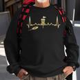 Cool Heartbeat Disc Golf Lovers With Flying Disc Disc Golf Sweatshirt Gifts for Old Men