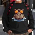 Cool Hippo With Sunglasses For Animals Costume Sweatshirt Gifts for Old Men