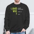 Cool Land Creates Connection Wir Rufen Zu Tisch Farmers Sweatshirt Geschenke für alte Männer