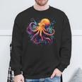Cool Octopus On Colorful Painted Octopus Sweatshirt Gifts for Old Men