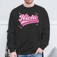 Cool Personalized Name Nicki Distressed Retro Vintage Groovy Sweatshirt Gifts for Old Men