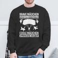 Coole Mädchen Springen Itself Parachute Jumping Sweatshirt Geschenke für alte Männer