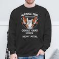 Coole Opas Hören Heavy Metal Sweatshirt Geschenke für alte Männer