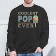 The Coolest Pop Best Dad Ever Vintage Father's Day Sweatshirt Gifts for Old Men