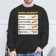 Corgi Security Cute Puppy Corgi Dog Lovers Sweatshirt Gifts for Old Men