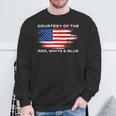 Courtesy Red White And Blue Ic America Us Flag Sweatshirt Gifts for Old Men