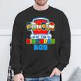 Cousin Of The Birthday Boy Dog Paw Family Matching Boy Girl Sweatshirt Gifts for Old Men