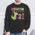Cousin Of The Two Rex Birthday Dinosaur Family Matching Sweatshirt Gifts for Old Men