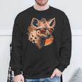 Crazy Looking And Laughing Hyena Sweatshirt Gifts for Old Men