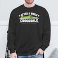 After A While Crocodile Alligator Sweatshirt Gifts for Old Men