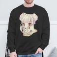 Cute Anime Und Katzen Für N Manga Kawaii Grafik Otaku Black Sweatshirt Geschenke für alte Männer