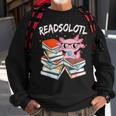 Cute Axolotl Read Book Readsolotl Axolotl Reading Books Sweatshirt Gifts for Old Men