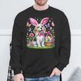 Cute Bunny Beagle Dog Easter Eggs Basket Easter Day Delight Sweatshirt Gifts for Old Men