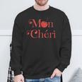 Cute Cherry Mon Cheri France Slogan Travel Sweatshirt Geschenke für alte Männer