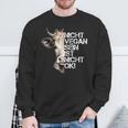 Cute Cow Nicht Vegan Sein Ist Nicht Ok Vegan Sweatshirt Geschenke für alte Männer