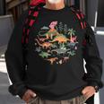 Cute Dinosaurs Illustration Dino Collection Classic Sweatshirt Gifts for Old Men