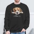 Cute Dog Graphic Love Beagle Puppy Dog Sweatshirt Gifts for Old Men