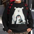 Cute Polar Bear And Penguin Bird Fish Lovers Animal Friends Sweatshirt Gifts for Old Men