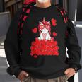 Cute Unicorn Lover Valentines Day Heart Sweatshirt Gifts for Old Men