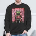 Cyberpunk Japanese Cyborg Futuristic Robot Sweatshirt Gifts for Old Men
