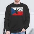 Czech Flag Football Jersey Sweatshirt Geschenke für alte Männer