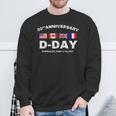 D-Day Dwight D Eisenhower Quote D-Day 80Th Anniversary Sweatshirt Gifts for Old Men