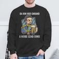 Da Kini Hod Gmoand A Hoibe Gehd Oiwei I Sweatshirt Geschenke für alte Männer