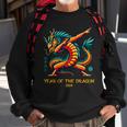Dabbing Dragon Chinese New Year Of The Dragon 2024 Sweatshirt Gifts for Old Men