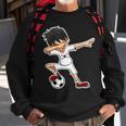 Dabbing Soccer Boy South Korea Korean Flag Jersey Sweatshirt Gifts for Old Men