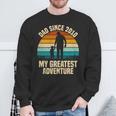 Dad Since 2010 My Greatest Adventure Vintage Father's Day Sweatshirt Gifts for Old Men