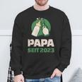 Dad Since 2023 Werdender Papa Bier Milk Sweatshirt Geschenke für alte Männer